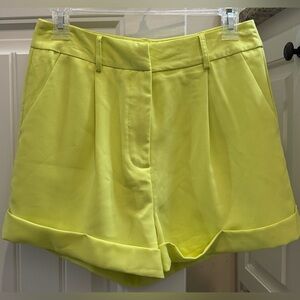 New With Tags—Glam Neon Yellow Shorts—Size Small